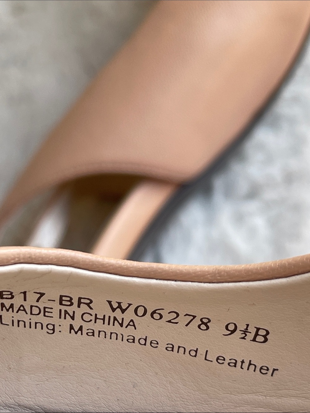 Cole Haan Blush Nude Slingback Pointed-Toe pumps Size 9.5 - Picture 6 of 11